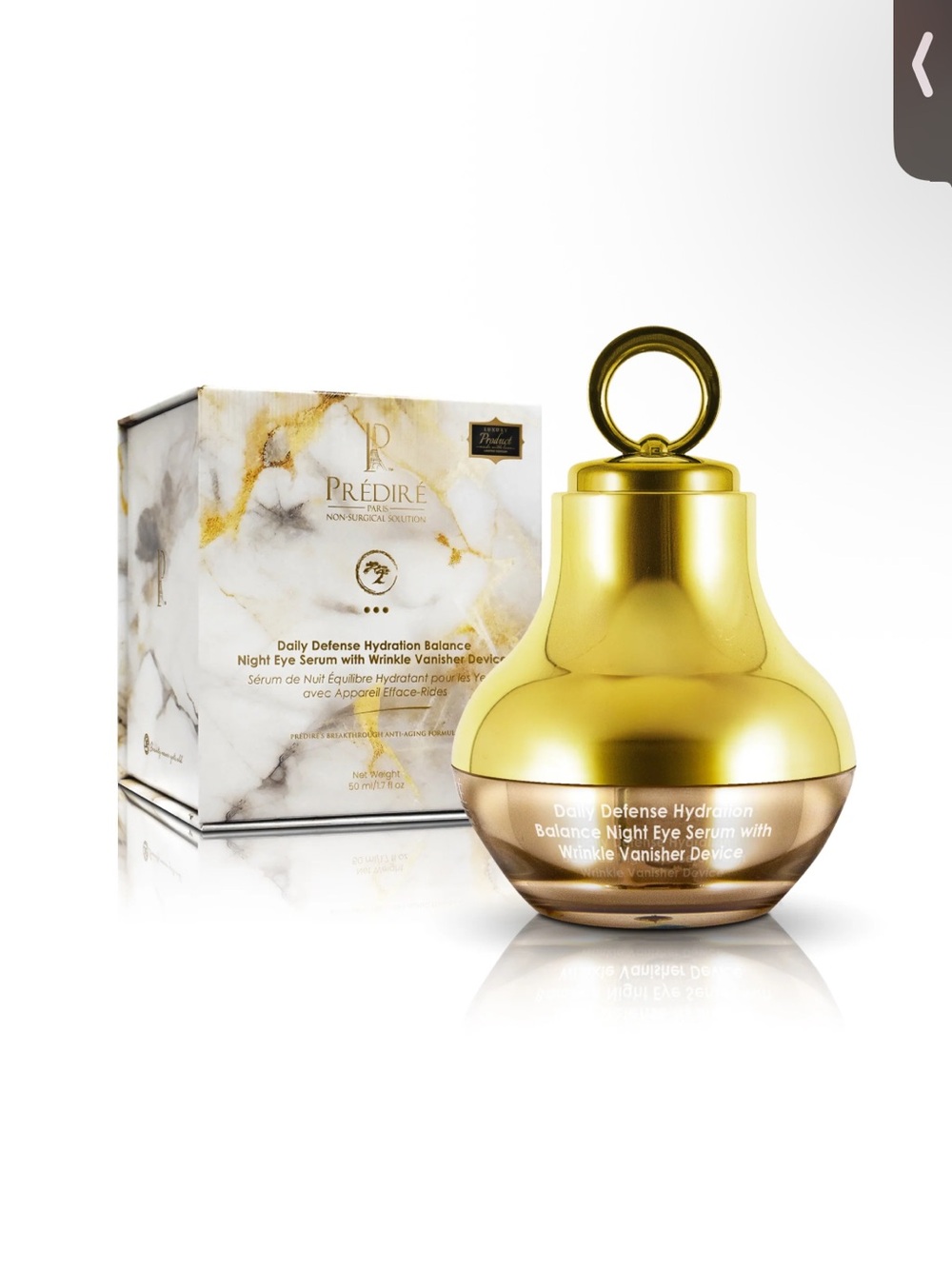 Predire Paris Daily Defense Hydration Balance Night Eye Serum and LED Device
